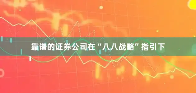 靠谱的证券公司在“八八战略”指引下