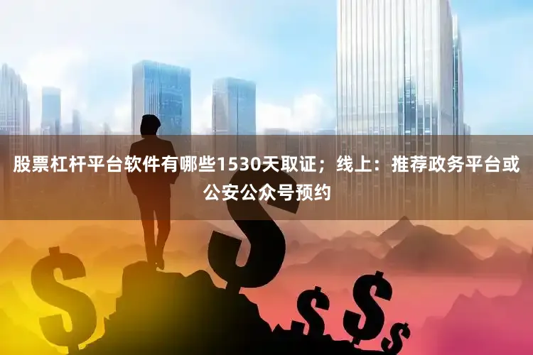 股票杠杆平台软件有哪些1530天取证；线上：推荐政务平台或公安公众号预约